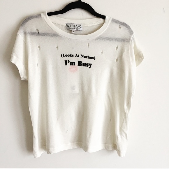 New Wildfox Priority Distressed Tee - Picture 7 of 7